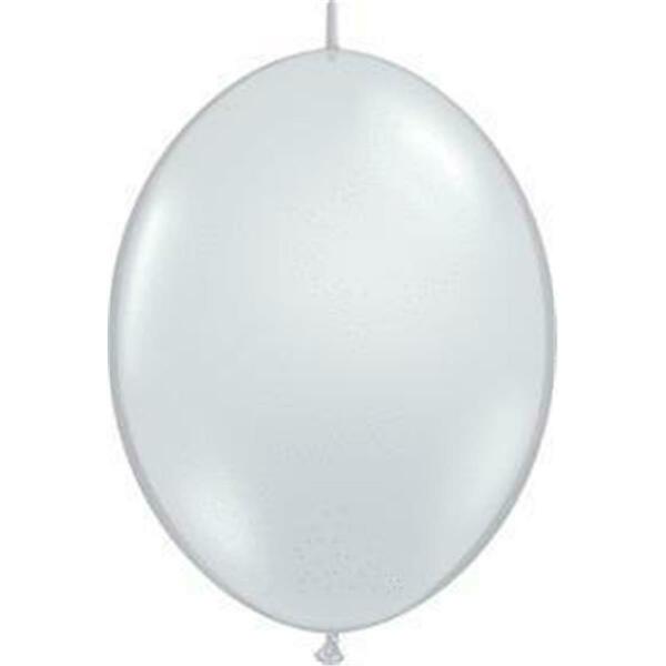 Pioneer 6 in. Quick Link Latex Balloon - Diamond Clear 63589